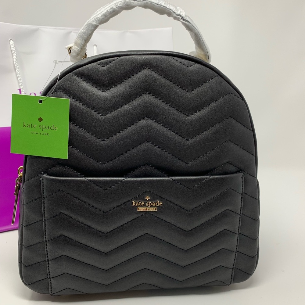 Kate spade Reese park black Ethel backpack NWT - Picture 1 of 8